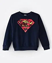 Superman Sweatshirt for Senior Boys - Teal, 13-14 Year