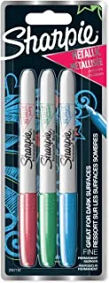 Sharpie Fine Point Permanent Marker Metalic Color Pack of 3
