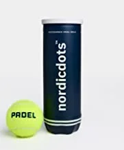 nordicdots - Performance Padel Balls - 3 Pack - One Size, Yellow