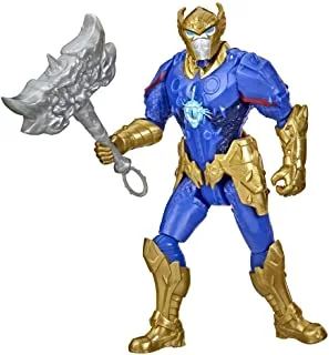 Marvel Avengers Mech Strike Monster Hunters Thor Toy, 6-Inch-Scale Action Figure with Accessory, Toys for Kids Ages 4 and Up