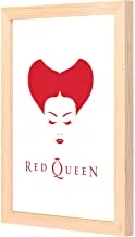 LOWHA red queen Wall Art with Pan Wood framed Ready to hang for home, bed room, office living room Home decor hand made wooden color 23 x 33cm By LOWHA