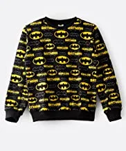 Batman Sweatshirt for Senior Boys - Black, 13-14 Year