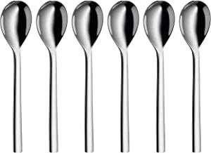 WMF Nuova Coffee Spoon Set, Silver, WM-12-9174-6046, 6 Pieces