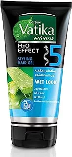 Vatika Menz Wet Look Hair Gel - 150 ml | With Aloe Vera, Honey & Jarjeer Extracts | Splash Effect with 24 Hr Hold