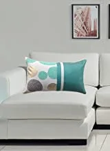 Home Town Print Polyester Blue CUShion With Filler,30X50Cm