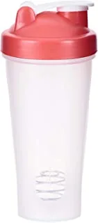 Lordex Plastic Protein Shaker with Sipper, White
