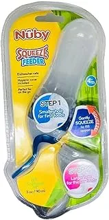 Nuby Silicone Squeeze Feeder with 2 Spoons