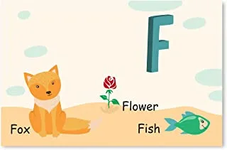 Funz F Alphabet Letter Printed Boards Animal Pattern Frames Matching Puzzle Game Educational Preschool Learning Toys Gift for Preschool Kids Size 45*30cm
