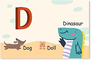 Funz D Alphabet Letter Printed Boards Animal Pattern Frames Matching Puzzle Game Educational Preschool Learning Toys Gift for Preschool Kids Size 45*30cm