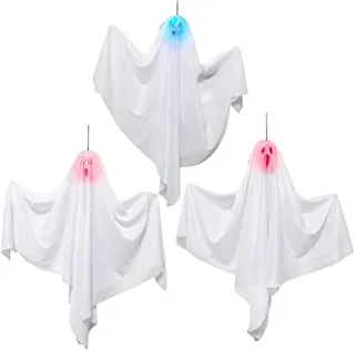 Mad Costumes Hanging Ghost Halloween Decoration 3-Pieces