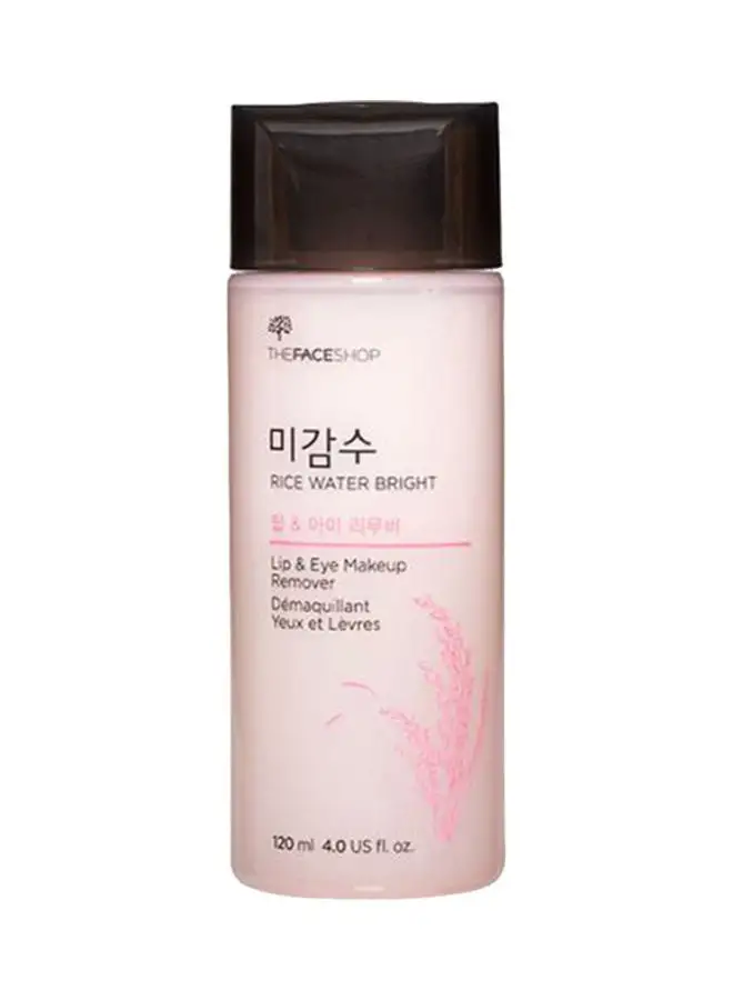 THEFACESHOP Rice Water Bright Makeup Remover For Lip & Eye 120ml
