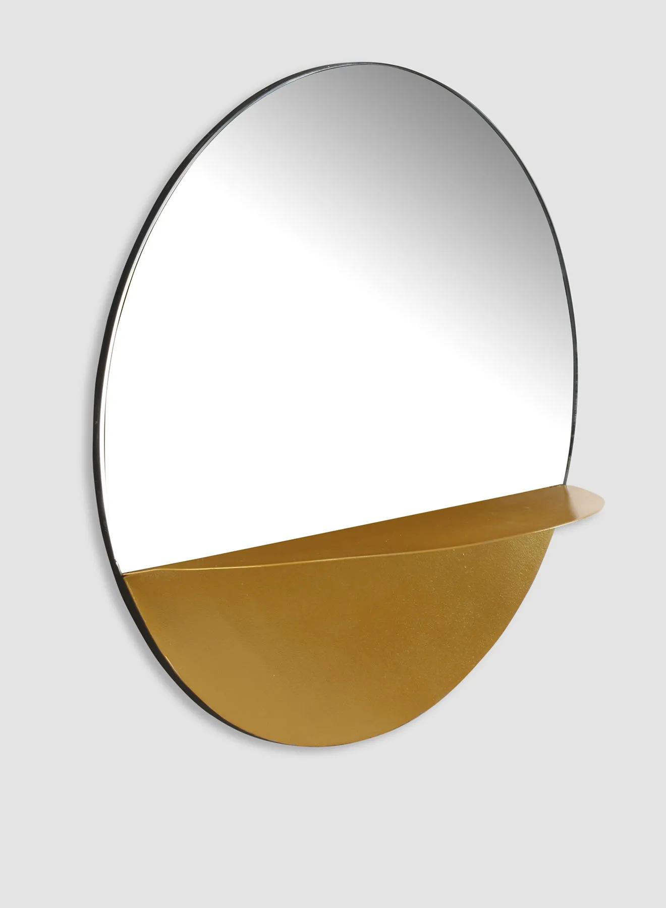 Switch Wall Mirror Unique Luxury Quality Material For The Perfect Stylish Home SAS30B Brown DIA 40centimeter