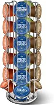 SKY-TOUCH Coffee Capsule Holder, Coffee Pod Stand for Nescafe Compatible with Dolce Gusto Capsules 24pcs,Coffee Capsule Stands Rotating Coffee Pod Holder, silver