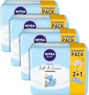 NIVEA Baby Soft & Cream Wipes, Box 756 Wipes