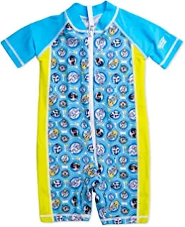 بدلة سباحة للأولاد من كويغا قطعة واحدة - دوائر زرقاء لوني تونز