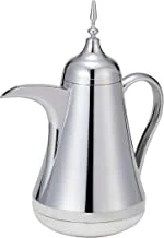 Taknas AXL600DR Vacuum Flask, 0.6 Liter Capacity, Silver