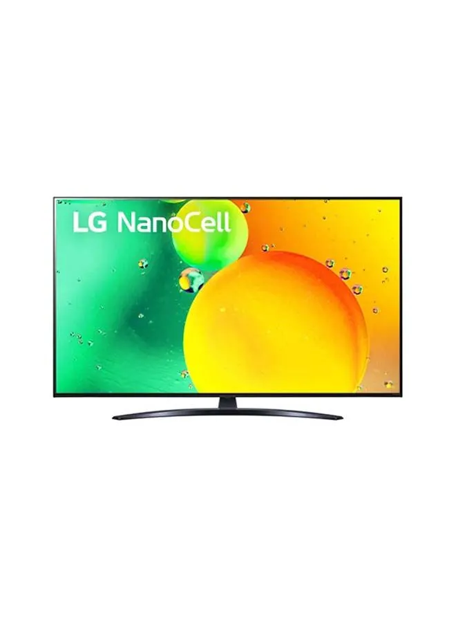 تلفزيون LG 4K NanoCell 75 بوصة من السلسلة 79 ، لون نانو ، معالج a5 Gen5 4K ، HDR10 Pro ، HGiG. 75NANO796QA أسود