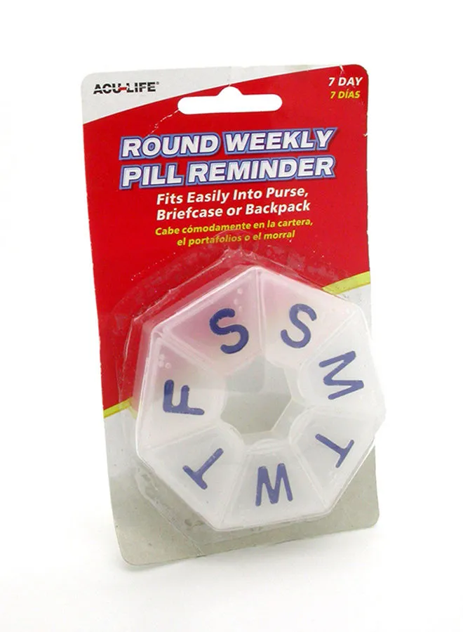 ACU-LIFE Round Weekly Pill Box:104C