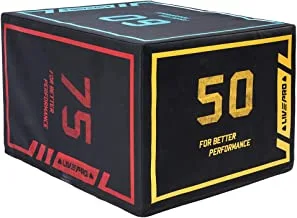 3-In-1 Pro-Duty Soft Plyometric Box Lp8155 50X60X75Cm Blk @Fs