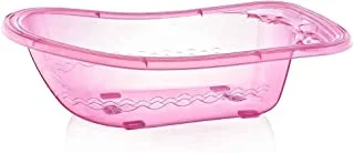 Babyjem draining bath tube transparent big pink, bj12410