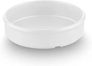 Harmony Melamine Horeca Rounded Dish White 10.3Cm