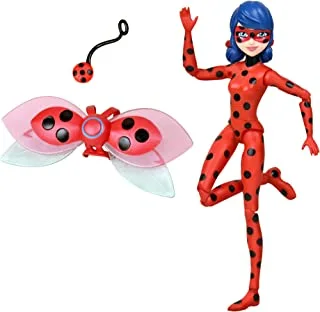 Miraculous Ladybug with Paris Wings Doll, 12 cm Height, Multicolor