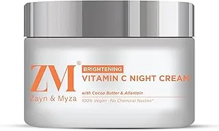 Zayn & Myza Vitamin C Night Cream, Brightening Moisturizing Face Cream, For All Skin Types Halal & Vegan- 50g