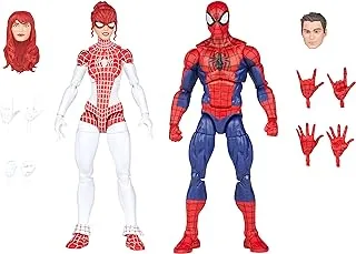 Hasbro Marvel Legends Series Spider-Man 6-inch Spider-Man and Marvel’s Spinneret Action Figure 2-Pack, Includes 10 Accessories, Multicolor, F3456