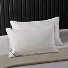 DONETELLA Hotel Collection Pillows for Sleeping (2-Pack x 1000 gms Each)- Luxury Down Alternative Pillow 100% Breathable Cotton Cover Skin-Friendly (King Size Fit Size 50 x 75 cms), white