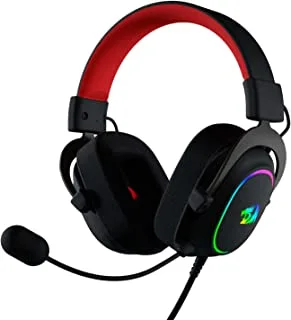 Redragon H510-RGB Zeus X Wired Gaming Headset-7.1 Surround Sound-Memory Foam EarPads-53MM Drivers-Detachable Microphone-Multi Platform Headphone-Works with PC/PS4 & Xbox