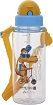 RoyalFord 500ml Water Bottle, BPA-Free Kids Plastic Bottle, RF11112 Cartoon Water Bottle with Straw Leak-proof Design for Kids, Toddlers, Sports, Gym, Outdoor, Cycling, School & More, Multicolor