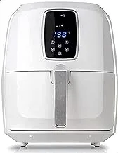 ALSAIF 6Liter 1800W Electric Air Healthey Fryer With Digital to Fry, Bake, Grill, Roast Or Reheat, White AL7203 2 Years warranty