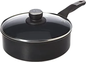 TEFAL Sautepan | UNLIMITED Sautepan 24 cm + Lid | Scratch resistance | 100% safe non stick coating | Thermo signal™ | Perfect searing | Made in France | Induction | 2 Years Warranty | G2553202