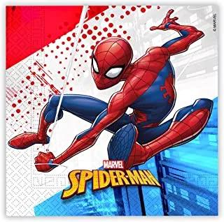 Procos Super Hero Spider Man FSC Three Ply Paper Napkin 33x33Cm