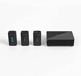 Boya BY-XM6-K2 2.4GHz Dual-Channel Wireless Microphone with Charging Box 1+2