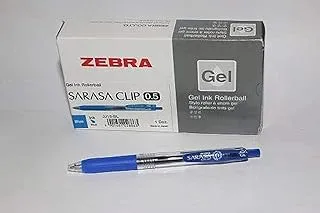 Zebra Gel Pen packet sarasa clip blue,0.5