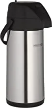 Royalford Airpot Flask, Double Wall Vacuum Insulation, 3000Ml, Rf10531 | Durable Stainless Steel Inner Pot | Portable & Leak-Resistant | Perfect For Camping, Hiking Etc