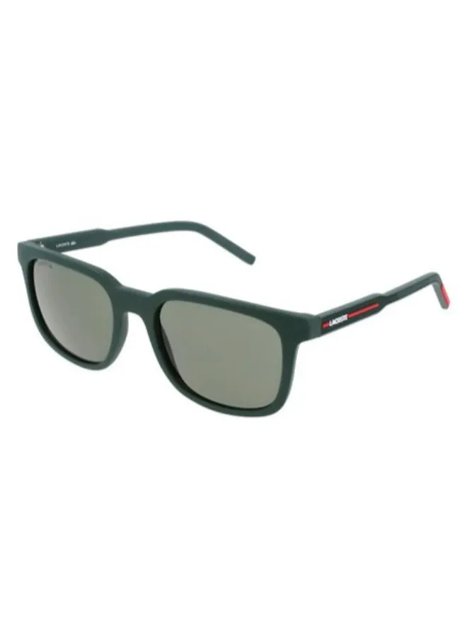 LACOSTE Men's Full-Rim Injected Modified Rectangle Sunglasses - Lens Size: 54 mm