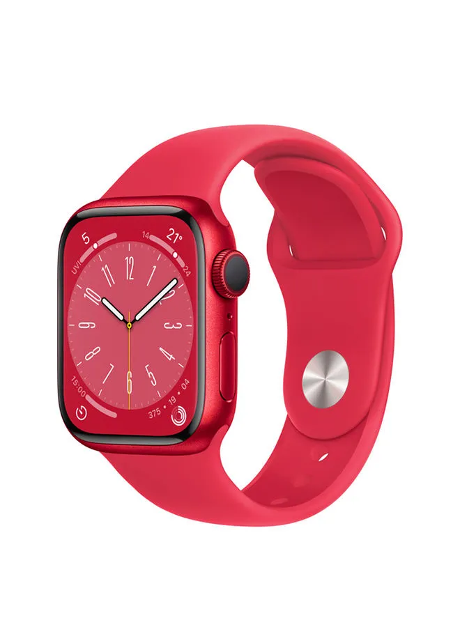 Apple Watch Series 8 GPS 41mm Product(RED) Aluminium Case With Product(RED) Sport Band