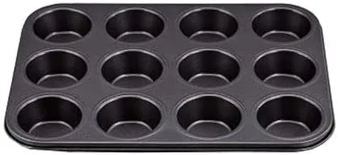 Muffin 12 Cup Black Cake Mold 14