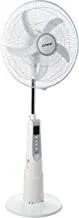 Crownline rf-241 18-inch rechargeable fan, 32w, 50/60hz, 220.-240w, battery: 12v 4500mah