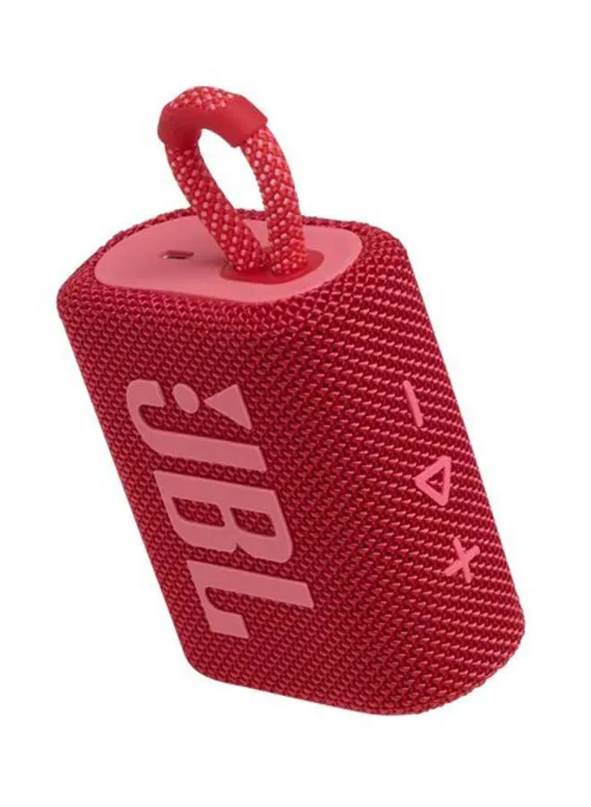 JBL GO 3 مكبر صوت بلوتوث محمول أحمر