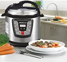 Procila Electrical Pressure Cooker, Rice Cooker, 7 In 1 With Mandi Grill/Vegitable Steamer Grill 6 Litre 1000-1200 W (Asc001)