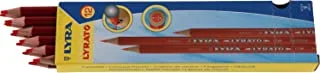 أقلام رصاص ملونة من ليرا 2900024 ، عبوة من 12 قطعة ، أحمر