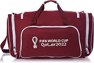 حقيبة تدريب رياضية لكأس العالم FIFA قطر 2022 للجنسين - مارون مقاس 66x35x32 سم
