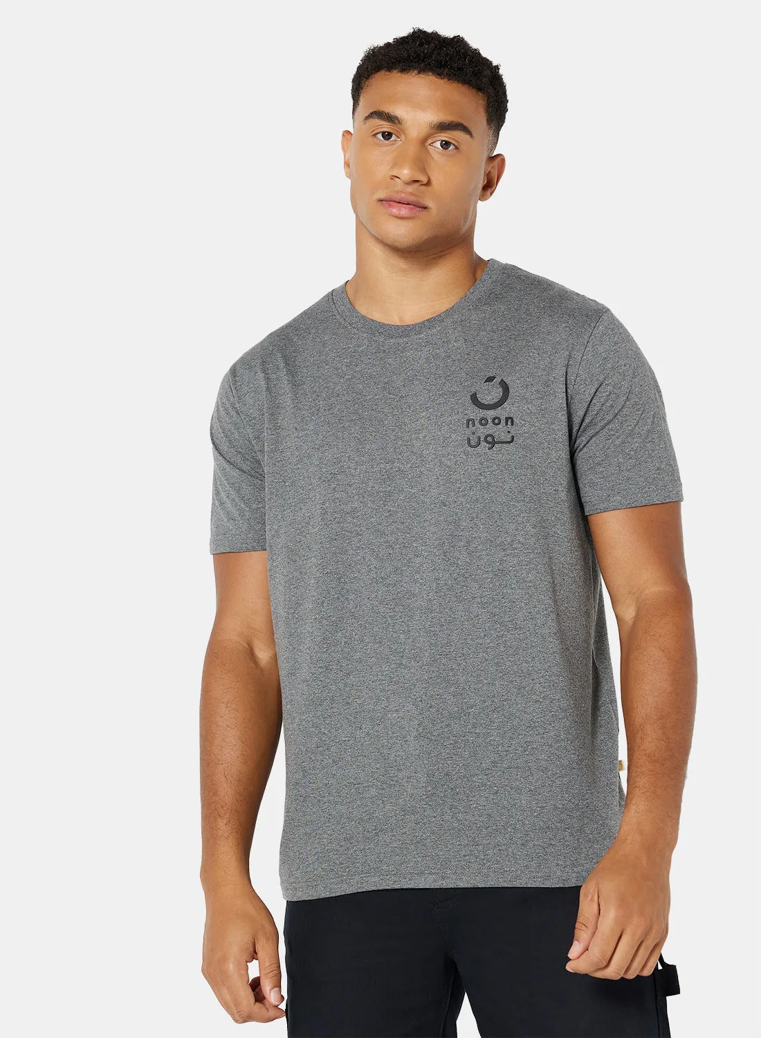 noon Merchandise T-Shirt Dark Grey Melange