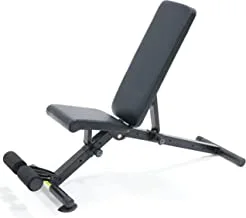 مقعد YALLA HomeGym للخدمة الشاقة قابل للتعديل (سعة الوزن القصوى 350 كجم) مقعد التمرين ، أرجل مطاطية غير قابلة للانزلاق ، مقعد مائل مسطح مائل لأفضل التمارين في منزلك