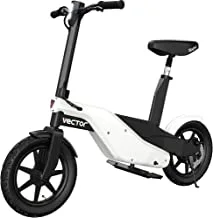 Razor Vector Electric Mini-Bike with a Futuristic Design, Up to 18 MPH, Up to 13.5 Miles Range, 14'' Air-Filled Street Tires, Powerful 350 watt, 36-Volt Drive System, Grey