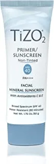 TIZO 2 Facial Mineral Sunscreen Non-Tinted SPF 40-50g - TAIZO Face Primer Sunscreen Colorless SPF 40 50g