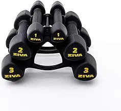 Ziva Studio Tribell 12kg Set (1, 2, 3kg pairs) - Black